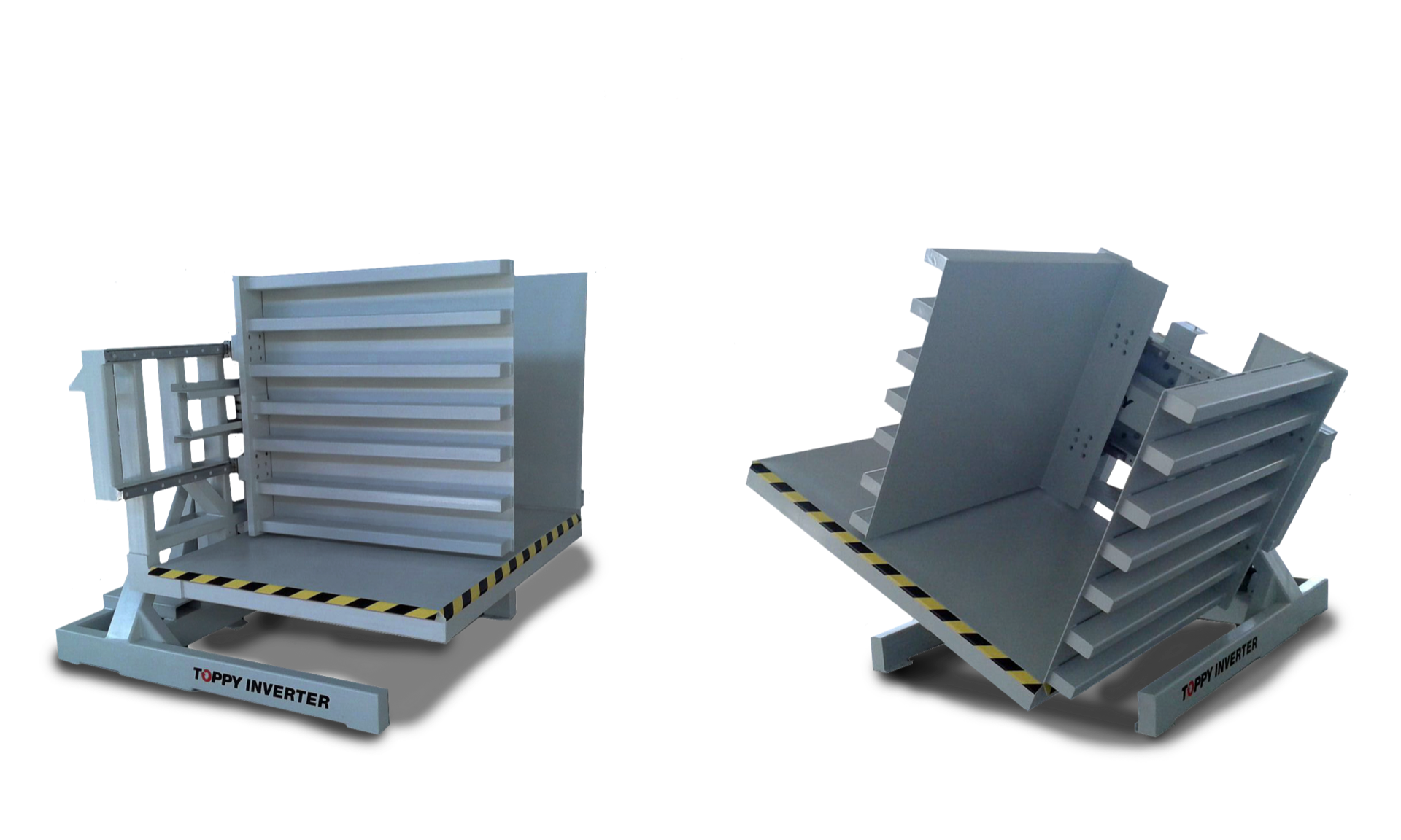 Stationær pallebytter med automatiseret pallehåndtering